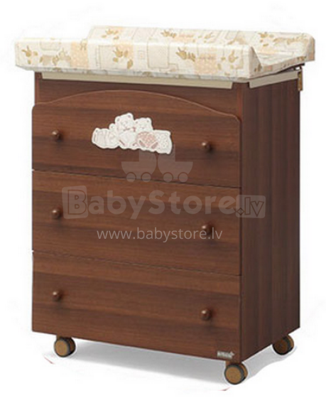 Erbesi Tippy Walnut Art.73320 комод с пеленальной поверхностью и ванночкой