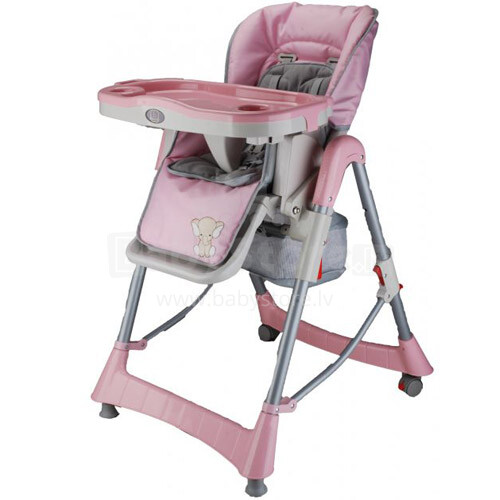 Aukštesnės kokybės kūdikių maitinimo kėdutė „Babygo'15 Tower Maxi Pink“