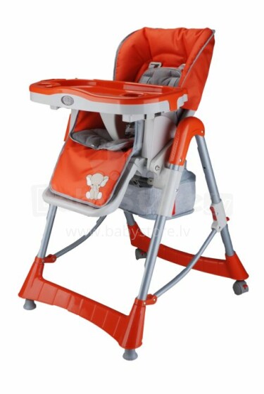 Aukštesnės kokybės kūdikių maitinimo kėdutė „Babygo'15 Tower Maxi Orange“