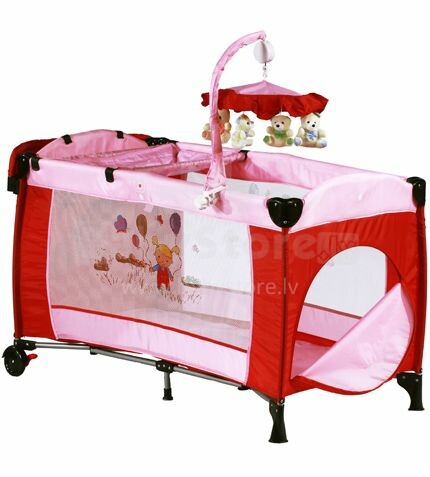 Babygo'15 Sleeper Deluxe Pink  Кроватка-манеж