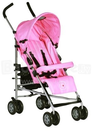 „Babygo'15 Jumper Pink Baby“ skėčio tipo sportiniai vežimėliai
