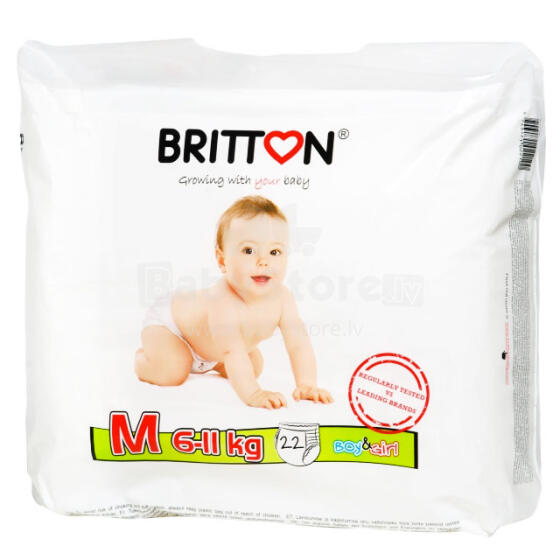 Britton Pants M Art.B2210 Autiņbiksītes (pamperi) 6-11kg (22gab)