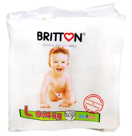 Britton Pants L Art.B2211 Подгузники (Трусики)  9-14kg (20шт.)