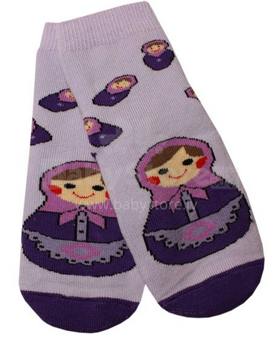 Weri Spezias Art. 74018 Vaikiškos kojinės iš frotinės violetinės spalvos