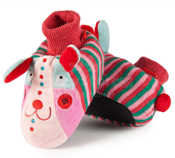 Soxo Art.63560 Infant slippers with animals Детские носочки-мокасины (Тапочки-игрушки)