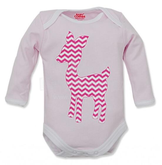 Baby Corner Gazelle Art.T.B7.8.1.K.3 Zīdaiņu bodiji ar aplikāciju un garajām piedurknēm