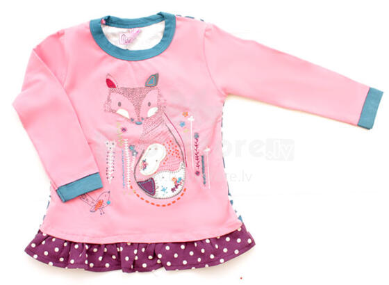 BebeKids 8376 Хлопковая майка с длинным рукавом для девочек, 100% хлопок  ( 86 cm. )