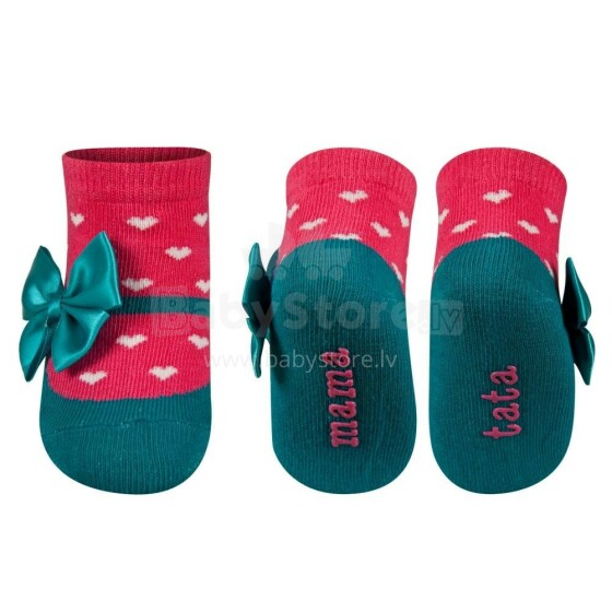 „Soxo Baby 01367“ medvilninės stilingos kojinės su lanku (0-12m)