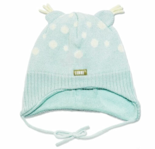 LENNE '14 Baby art.13370 (40-48cm) Šilta kūdikio pusiau vilnos / medvilnės kepurė, spalva 400