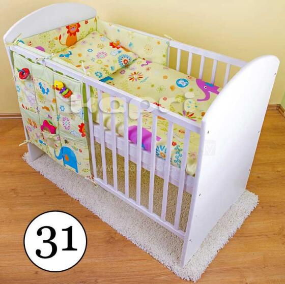 Kapri Baby Zoo Gultas veļas komplekts 3-dalīgs 90x120 cm