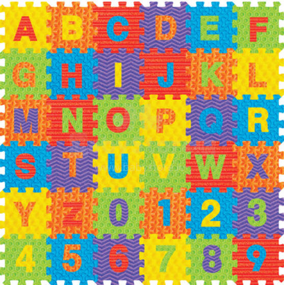 Sun Ta Toys Art.1202 Paklājiņš puzzle Burti un Cipari  (no 36 elementiem)