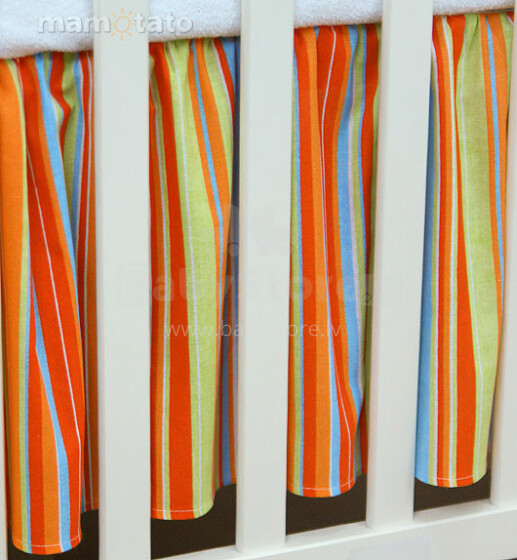 „Mamo Tato“ širdies plk. Oranžiniai dekoratyviniai medvilniniai raukiniai (70x140 cm)