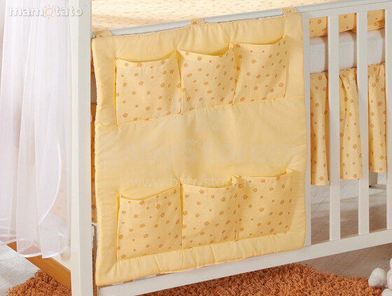 Mamo Tato Heart Col. Sunshine Кармашек для мелочей на кроватку (60x60 см)