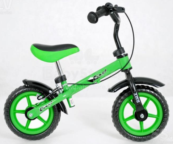 Elgrom Ringo WB001ZA Green  Детский велосипед - бегунок с металлической рамой