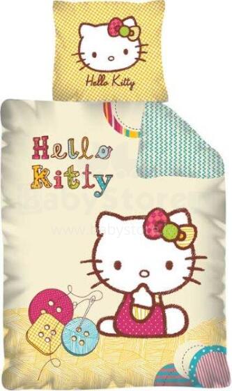 Kapri Disney Bedding Hello Kitty Kokvilnas gūltas veļas komplekts 160x200