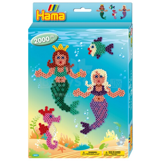 Hama Art.3431 Mermaids Mozaīku komplekts