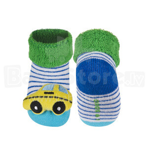 Soxo Art.39575  Infant socks with rattle 0-12m.