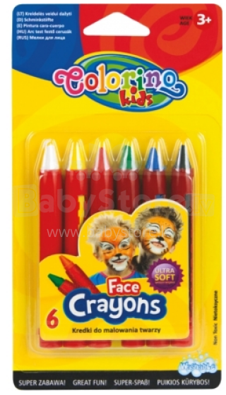 Colorino Art.32629 Face Crayons