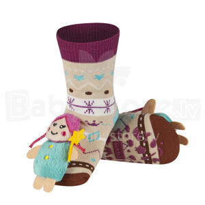 Soxo Art.46436  Infant socks with rattle 0-12m.