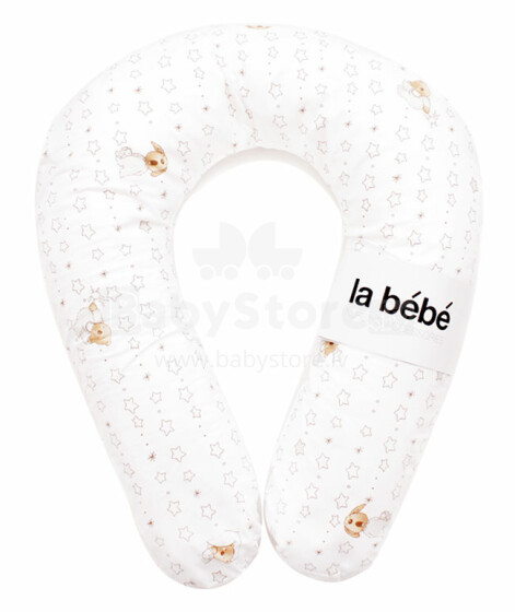 La Bebe™ Snug Pillow Art.5190 Cotton Nursing Maternity Sleepy Bears 20x70см