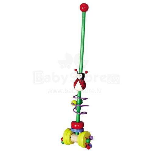 Etna Art.HJD93826B Medinis spalvotas žaisliukas (ištraukiamas) Ladybug