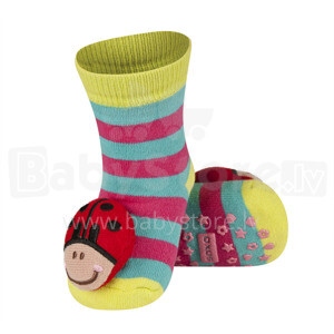 Soxo Art.44876  Infant socks with rattle 0-24m.