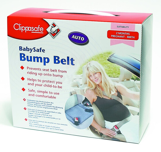 Clippasafe Bump Blet CLI57/5 Automašīnas drošības josta grūtniecei