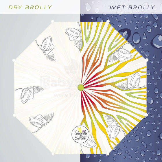 Colour Me Brollies Umbrella Zebra Lietussargs - hameleons