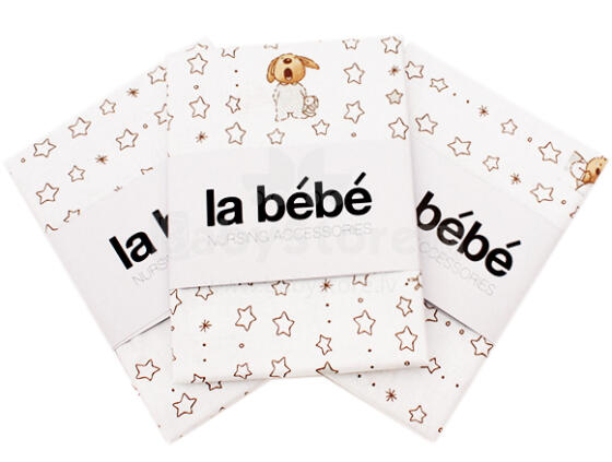 La Bebe Cotton Bears Art.77288 Nappies (cotton) 3 psc  - 75x75cm