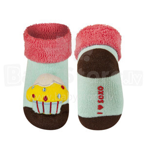 Soxo Art.51454   Infant socks with rattle 0-12m.