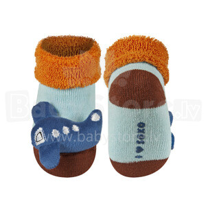 Soxo Art.51454   Infant socks with rattle 0-12m.