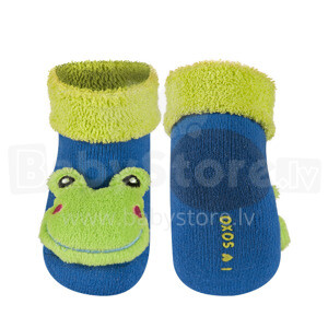Soxo Art.31852  Infant socks with rattle 0-12m.