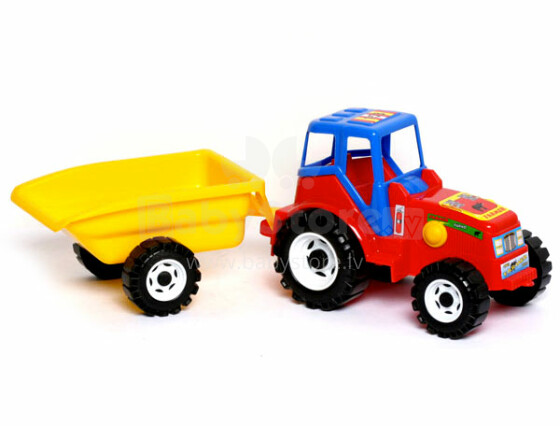 Sand Funny Toys 206 Tractor 452727 Plūdmales mašīna-traktors piekabi