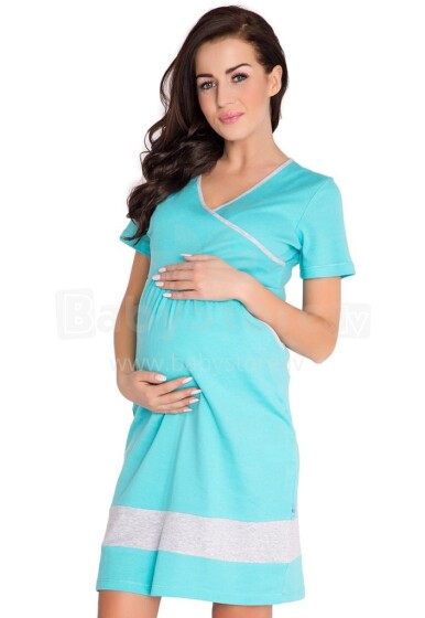 Dobranocka Art.3046 Mint Ночная рубашка для беременных / кормления