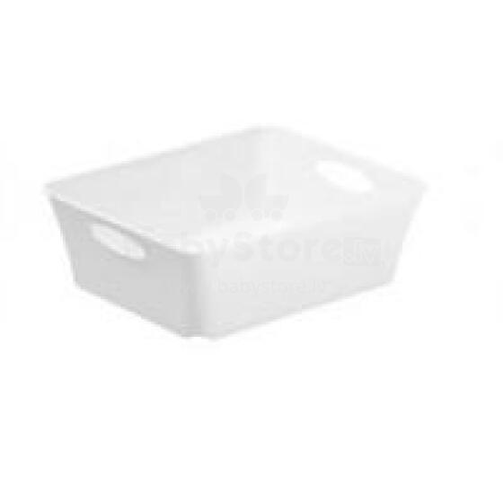Rotho Living C6 Art.250012 Smilšu trauks, balts 18.6x15.1x6 cm