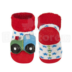 Soxo Art.44166 Детские носочки 3D с погремушкой 0-12м.