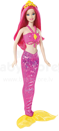 „Mattel Barbie Mix & Match“ undinėlės lėlės menas. CFF28 Undinėlė Barbė