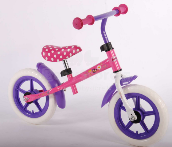 Disney Minnie Bow 223 Balance Bike Bērnu skrējritenis ar matālisko rāmi 12''