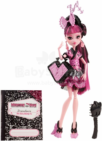 „Mattel Monster High Monster“ mainų programa „Draculaura Doll Art“. CFD17 lėlė