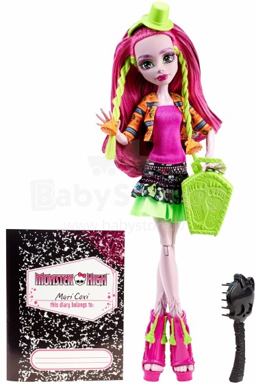 „Mattel Monster High Monster Exchange“ programa „Marisol Coxi Doll Art“. CFD17 lėlė