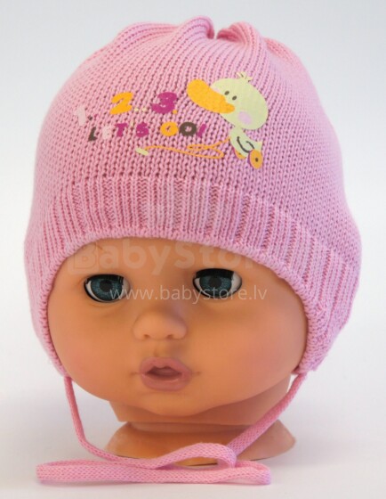 Aliap Art.4308 Pink Bērnu kokvilnas cepure Pavasaris-Rudens