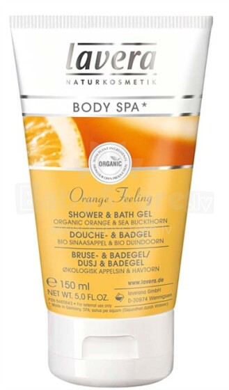 Lavera Body Spa Orange Feeling Art. 37912 Гель для душа и ванны 'Апельсиновое Чувство'