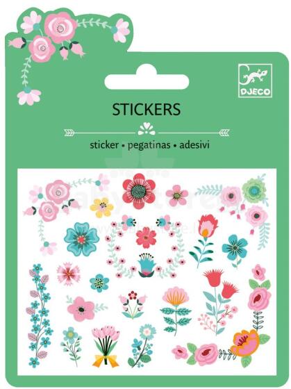Djeco Small flowers Art. DJ09763 Uzlīmes (25 gab.)