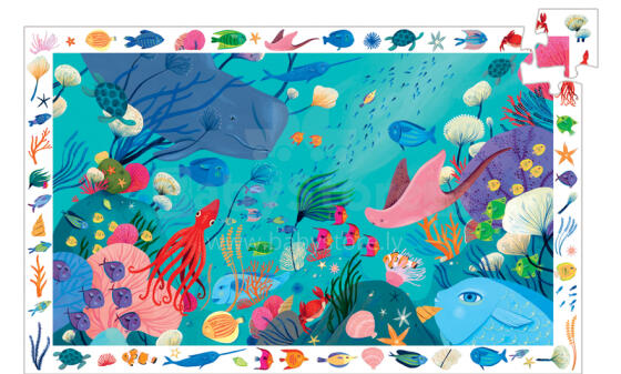 Djeco Observation - Aquatic Art. DJ07562 Пазл и игра на наблюдательность (54 шт.)