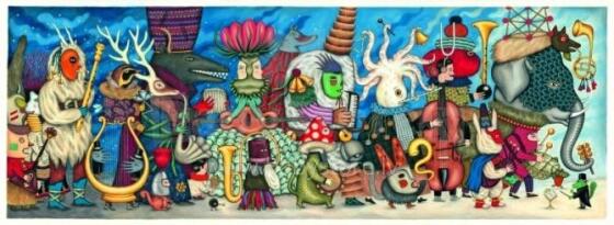 Djeco Puzzles Gallery - Fantasy Orchestra Art. DJ07626 Galerija puzles (500 gab.)
