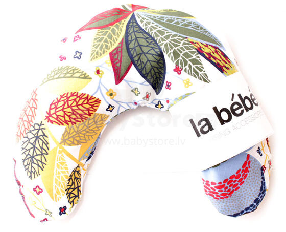 La Bebe™ Mimi Nursing Cotton Pillow Art.78763 Red Leaf Fall Atbalsta pakaviņš spilventiņš 19x46cm ceļojumiem