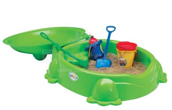 3toysm Art.713 Sandpit Frog with cover Песочница с крышкой Лягушка