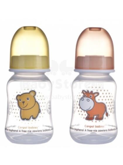 Canpol Babies Art.59/100 plastic bottle with teat 120ml 0m+