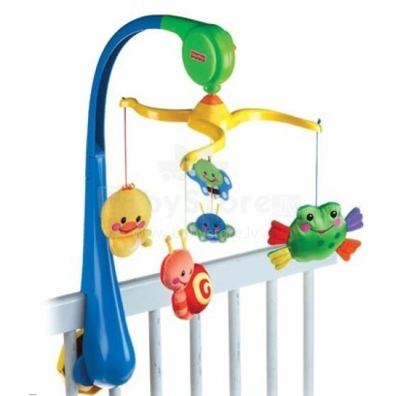 Fisher Price Mobile Basic Art. M5606 karuselis gultiņai Музыкальный мобиль 'Мои первые друзья'
