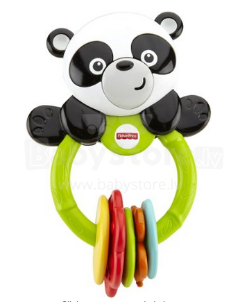 „Fisher Price Panda Clacker Ring Art“. CGR96 barškučio danties žiedas